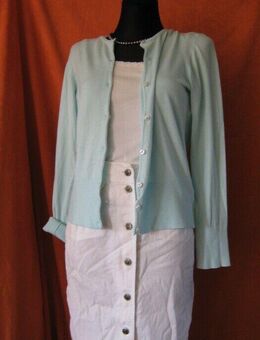 NEU * Edel * klassisch * Basic * Fein- Strickjacke * Cardigan ''Mexx'' Gr. 42- 44/ M- L * mint- türkis * Pastell * - Riedlingen