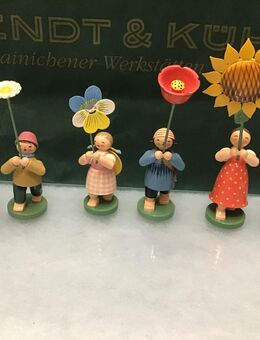 Wendt & Kühn guterhaltener Satz 6 Sommerkinder / Blumenkinder Erzgebirge - Meerbusch