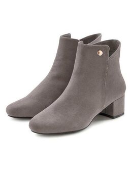 LASCANA Stiefelette mit bequemen Blockabsatz, Ankle Boots, Stiefel VEGAN