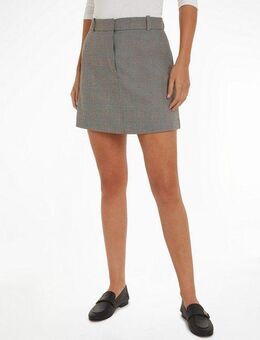 Tommy Hilfiger Bleistiftrock POW CHECK SHORT SKIRT (Global Serie TH WOMEN) Webrock im Karodessin