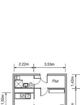 Möblierte Singlewohnung mit Küche, Balkon und Fahrstuhl - Lichtenstein (Sachsen)