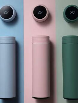 Stylische Thermo-Trinkflaschen mit Temperaturanzeige - NEU - Duisburg