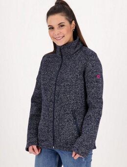 DEPROC Active Strickfleecejacke KITTOBE LAKE WOMEN Kontrastreissverschluss