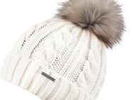 chillouts Bommelmütze Joan Hat Mit Fake-Fur Pom Pom, Zopfmuster
