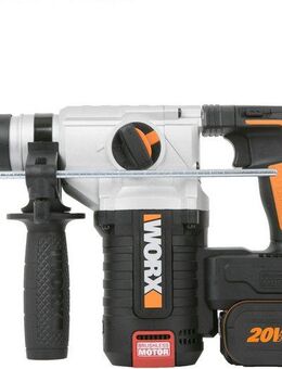 Worx Akku-Bohrhammer NITRO WX380, max. 1210 U/min, (Set), 3-IN-1, bürstenloser Motor, inkl. 2 Akkus & Ladegerät