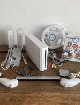 Nintendo Wii Konsole weiß 2 Spieler Mario Kart Set mit Controller - Bergisch Gladbach