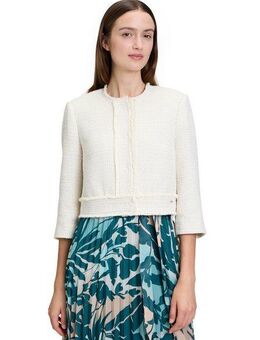 Betty&Co Jackenblazer Betty & Co Bolero-Jacke mit aufgesetzten Taschen Material