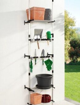Ruco Teleskopregal, Aluminium, für Gartenutensilien