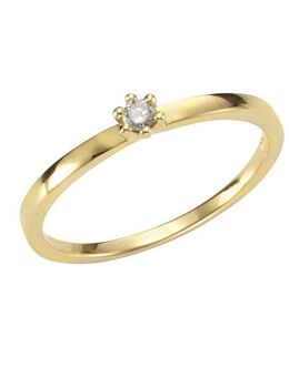Orolino Fingerring Gold 750 mit Brillant 0,05ct.