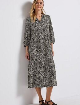 STREET ONE Volantkleid Sommerkleid gemustert, mit 3/4_Arm