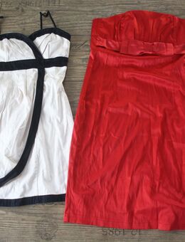2 Etuikleider Minikleider Bandeaukleid Retrokleid Schleife Satinart Xs 34 Four flavour y2k H&M - Neuenhagen (Berlin)