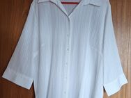 Big Chic Bluse weiß Gr. 48 *wie neu* bügelfrei 3/4 Arm seitlich geschlitzt - Mudersbach