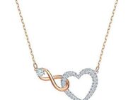 Swarovski Kette mit Anhänger Unendlichkeitsschleife/Herz, mit Swarovski® Kristall