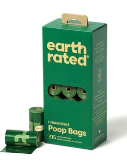 Earth Rated Hundekotbeutel Rollen - 21 Rollen à 15 Beutel, Ohne Duft (315 Beutel)