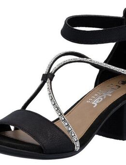 Rieker Sandalette, Sommerschuh, Sandale, Blockabsatz, mit praktischem Klettverschluss