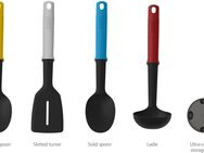 Joseph Joseph Kochbesteck-Set Elevate™ Slim (Set, 5-tlg., Storage stand, Slotted Turner, Slotted spoon, Solid spoon, Ladle), mit Ständer