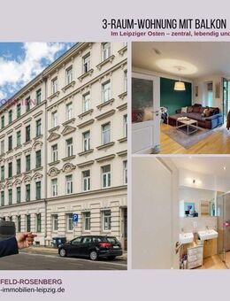 *ab 01.01.2026 bezugsfrei* Charmante 3-Raumwohnung mit Balkon im Leipziger-Osten - Leipzig