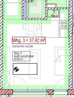 Neubauvorhaben 1 Zimmerwohnung mit Terrasse und Gartenanteil inkl. Tiefgaragenstellplatz in Vöhringen provisionsfrei zu verkaufen. - Vöhringen (Bayern)