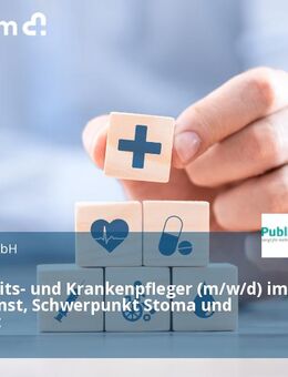 Gesundheits- und Krankenpfleger (m/w/d) im Außendienst, Schwerpunkt Stoma und Kontinenz - Stuttgart