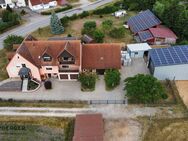 Vielseitigkeit auf einem Blick: Wohnhaus, Halle und Lagerfläche - Ein Eldorado für Handwerksbetriebe - Herrieden