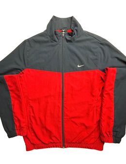 Nike Two-Tone Track Jacket Rot/Schwarz – 2000s – Men’s Gr. S - Dresden