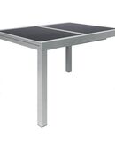 Gartentisch Aluminium silber ausziehbar Set253232 in 42105