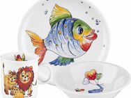 Seltmann Weiden Kindergeschirr-Set Compact Bunte Tierwelt (3-tlg), 1 Personen, Porzellan, Made in Germany, 3 Teile, für 1 Person