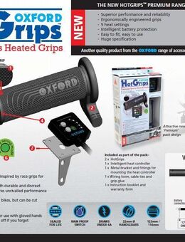Oxford Heizgriffe für Sportbikes elektronisches 5-Stufen System Hot-Grips - Eschershausen