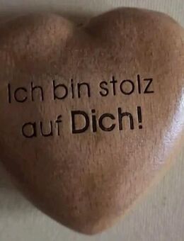 Deko Stein, Ich Bin Stolz Auf Dich, Aus Holz, Ideal Um Einen Menschen Zu Loben - Neumünster