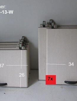 13-er Set weiße Möbelklappen (f. Oberschrank) - perfekt für Selbstausbauer Wohnwagen / Wohnmobil Sonderpreis (aus Hobby 440 BJ 94) - Schotten Zentrum