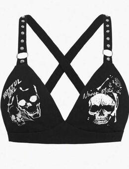 Bh Oberteil Rock ☠️ Schädel M neu ! - Aalen