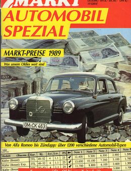 Oldtimer Markt Sonderheft Nr.8  1989 - Spraitbach
