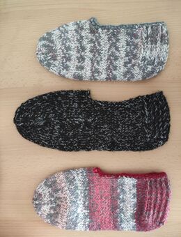 Socken Bettsocken selbstgestrickt Handarbeit - Minden (Nordrhein-Westfalen)