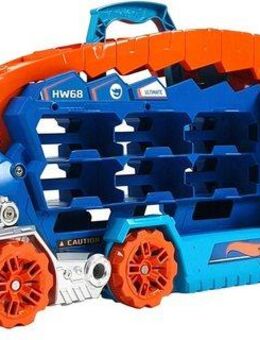 Hot Wheels Spielzeug-Transporter Ultimative Transporter, mit Rennstrecke, mit Licht und Sound