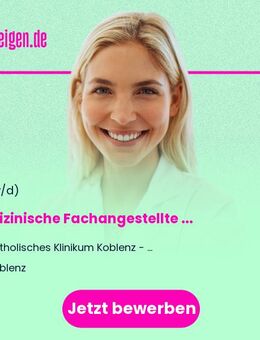 Medizinische Fachangestellte (m/w/d) für das Chefarztsekretariat Rhythmologie (Vollzeit) - Koblenz