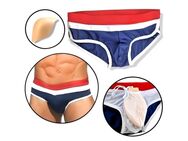 Männer Badehose Push Up gepolstert 3D Pad Schwimmhose Herren Badeshort Blau Weiß Rot M L XL XXL 26,90€* - Villingen-Schwenningen