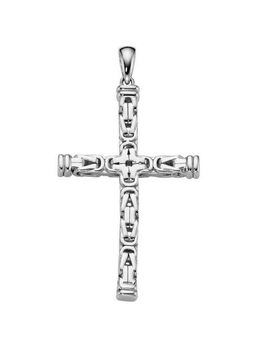 Smart Jewel Kreuzanhänger Kreuz, Silber 925