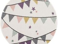 Carpet City Kinderteppich Anime9381, rund, Höhe: 11 mm, Spielteppich, Wimpel, Weicher Flor, Pflegeleicht, Kinderzimmer