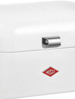 WESCO Brotkasten Single Grandy, Stahlblech, (1-tlg), Metallscharniere/Gummistopper Deckel+Boden / Lüftungslöcher / Griff