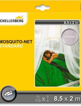 SCHELLENBERG Fliegengitter-Gewebe Insektenschutz-Vorhang Standard Betthimmel, (Set, 1-St), Moskitonetz Baldachin für das Bett, 2 m x 8,5 m, weiß