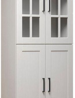 welltime Hochschrank Ulea (1-St) Breiter Badschrank aus Massivholz - Maße (B/T/H) 70/30/170 cm