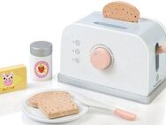 MUSTERKIND® Kinder-Toaster Olea, weiß/graublau, mit drehbaren Knopf