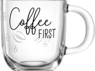 LEONARDO Tasse Becher "Coffee FIRST", 4er-Set, UFFICIO, Glas, spülmaschinengeeignet