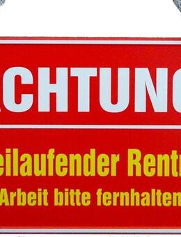 Lustiges Hängeschild Achtung freilaufender Rentner Ruhestand Rentnerin Senioren - Berlin