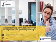 Sachbearbeitung (m/w/d) Fachbereich Lehrlingsrolle und Gesellenprüfung - Ulm