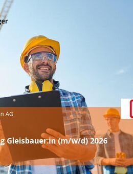 Ausbildung Gleisbauer:in (m/w/d) 2026 - Bamberg