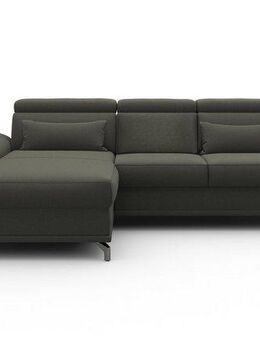 sit&more Ecksofa Cabrio L-Form, B: 295 cm, mit Sitztiefen-, Arm- & Kopfteilverstellung, 2 Nierenkissen, Federkern, optional Bettfunktion und Stauraum