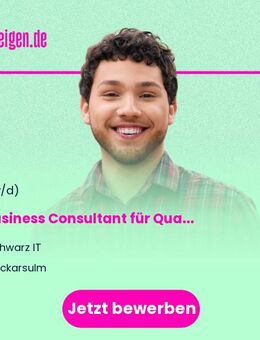 IT Business Consultant für Qualität & Nachhaltigkeit (m/w/d) - Neckarsulm