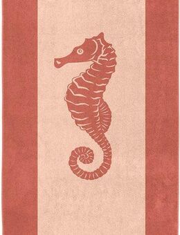 Seahorse Strandtuch Flow, Frotteevelours (1-St), 100x180, für Strand und Pool, Seepferdchen, Maritim