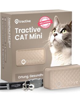 Tractive GPS Tracker für Katzen - braun